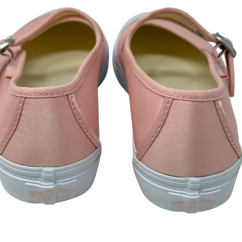 VANS Mary Jane Women's Size 8.5 Shoes Ballet Chintz Rose Pink Satin White New